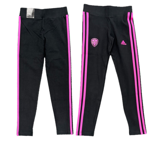 Leeds United Kid's Leggings adidas Football Pink/Black Leggings