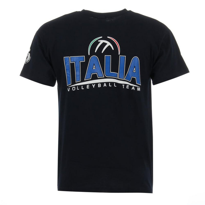 Italy Volleyball Team T-Shirt Asics Crai Black Top