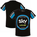 Team Sky VR46 T-Shirt Black Team Racing MotoGP Top