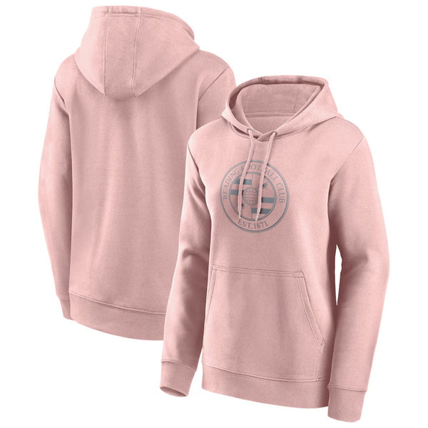 Reading Women's Pink Hoodie Football Mono Logo Hoodie