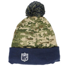 Los Angeles Rams Beanie New Era NFL Camo Knit Bobble Hat