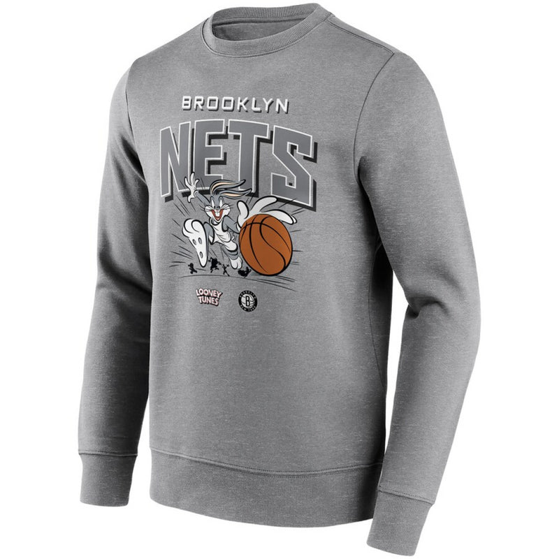 Brooklyn Nets Men's Sweatshirt NBA Looney Tunes Graphic Top