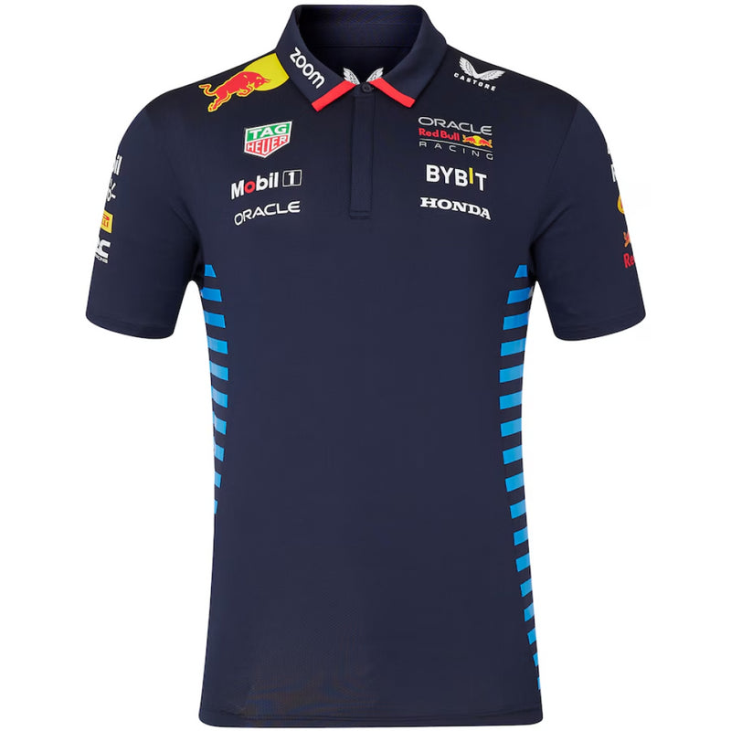 Red Bull Men's Castore Polo Top Formula 1 Logo Top
