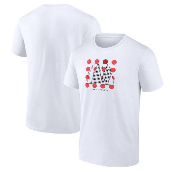 Tour De France T-Shirt Men's Cycling Graphic White Top