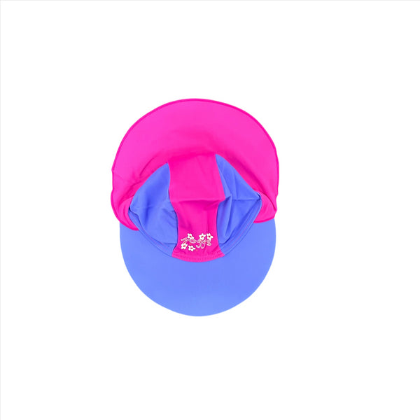 Zoggs Kid's Sun Cap Purple & Pink Swim Sun Protection Hat
