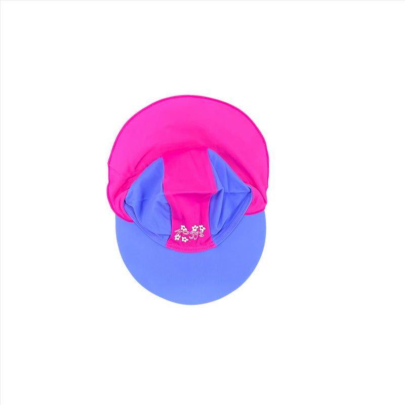 Zoggs Kid's Sun Cap Purple & Pink Swim Sun Protection Hat
