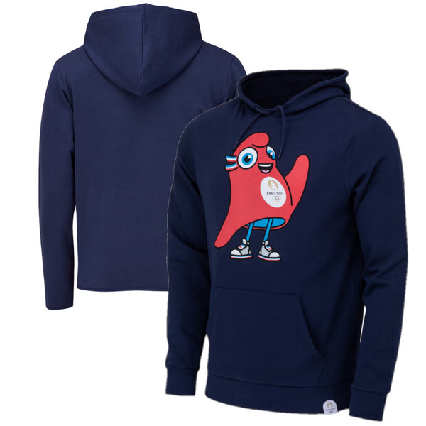 Paris 2024 Women's Hoodie Olympics Mascot Graphic Hoodie