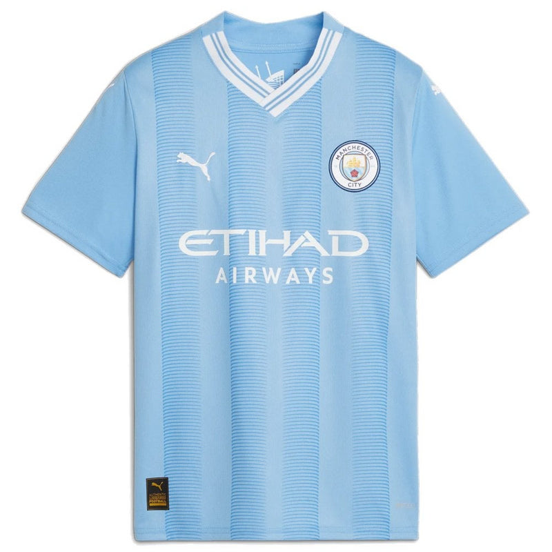 Manchester City Kid's Shirt Puma Football Home Top - Grealish 10