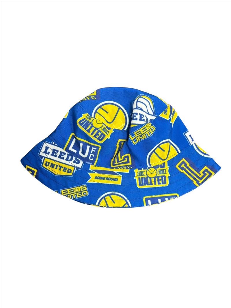 Leeds United Men's Bucket Hat Football Yellow/Blue Hat
