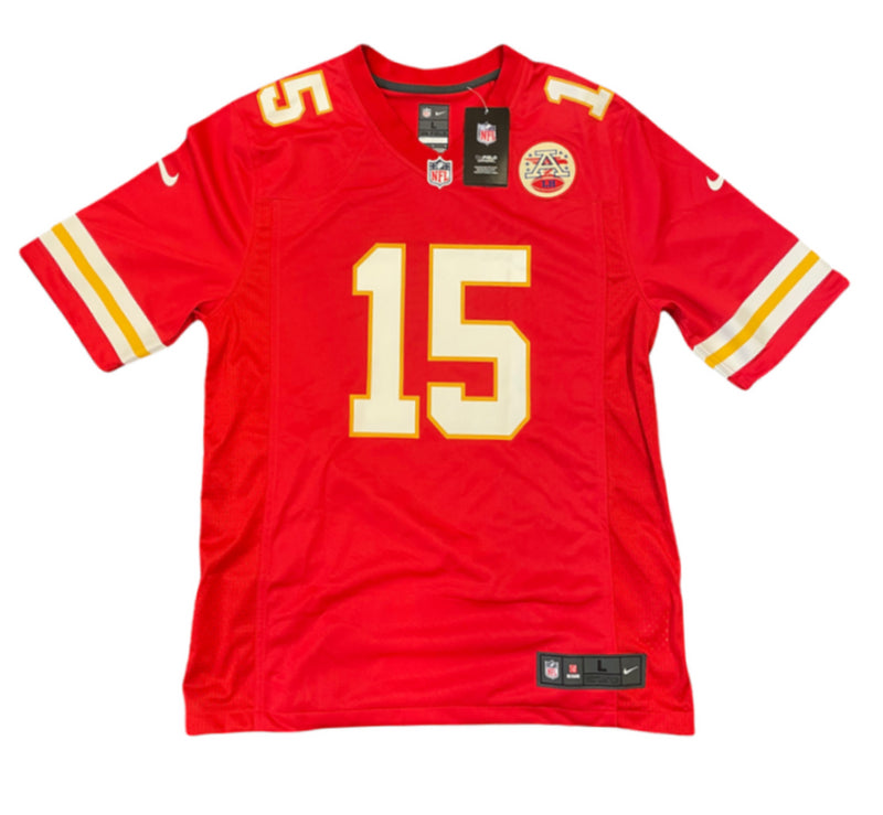 Kansas City Chiefs Jersey Men's Nike NFL Home Top - Mahomes 15