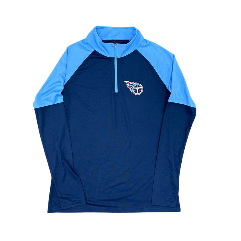 Tennessee Titans Women's Top NFL Navy & Blue Logo 1/4 Zip