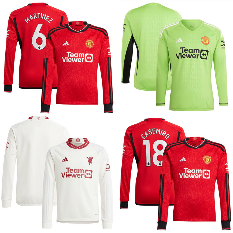 Manchester United Football Shirt Kid's adidas LS 2023/24 Top