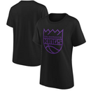 Sacramento Kings Women's T-Shirt NBA Black Top