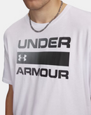 Under Armour Men's T-Shirt White Wordmark Top