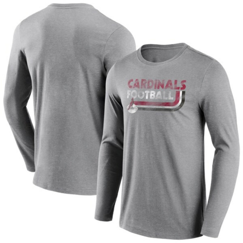 Arizona Cardinals LS T-Shirt Men's NFL On The Ropes Grey Top