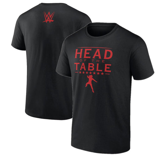 Roman Reigns WWE T-Shirt Men's Black Head Of The Table Top