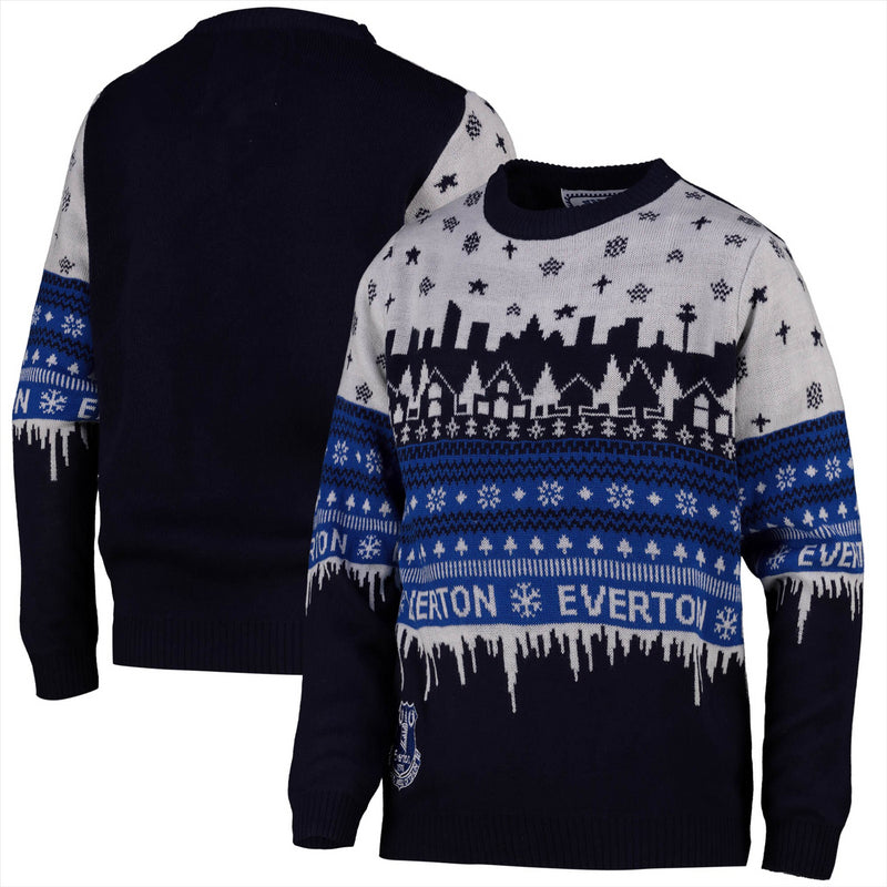 Everton Baby Christmas Jumper Skyline Fairisle Christmas Top