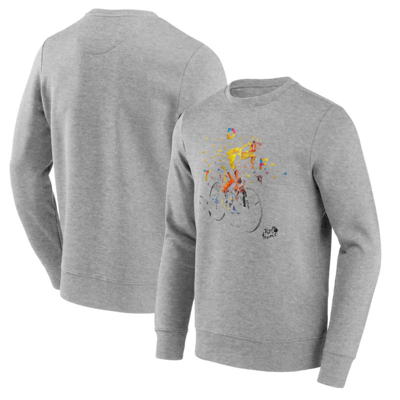 Tour de France Sweatshirt Men's Cycling Eclat Graphic Crew Top