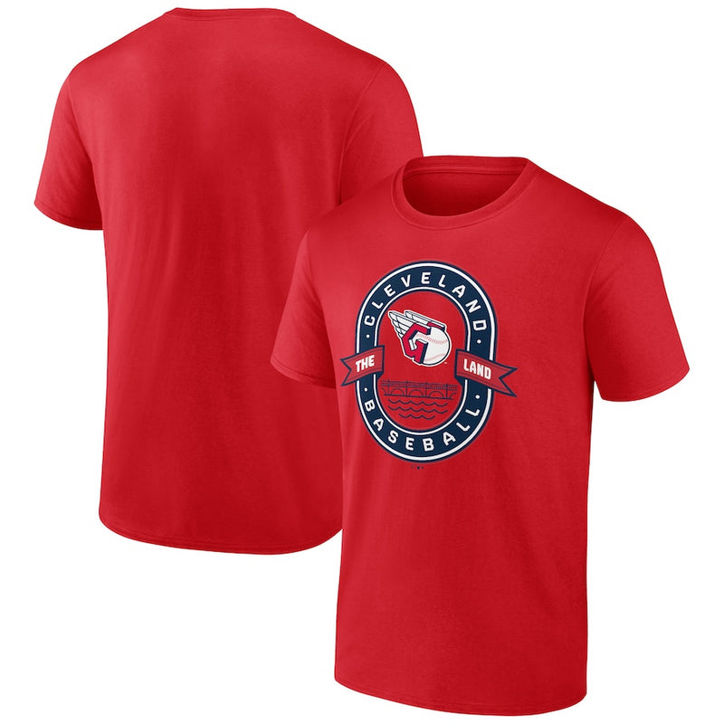 Cleveland Guardians T-Shirt Men's MLB Baseball Bar Crawl Red Top