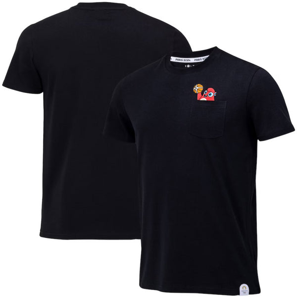 Paris 2024 Olympics T-Shirt Men's Basketball Mascot Top