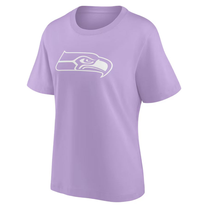 Seattle Seahawks Women's T-Shirt NFL Mono Logo Purple Top