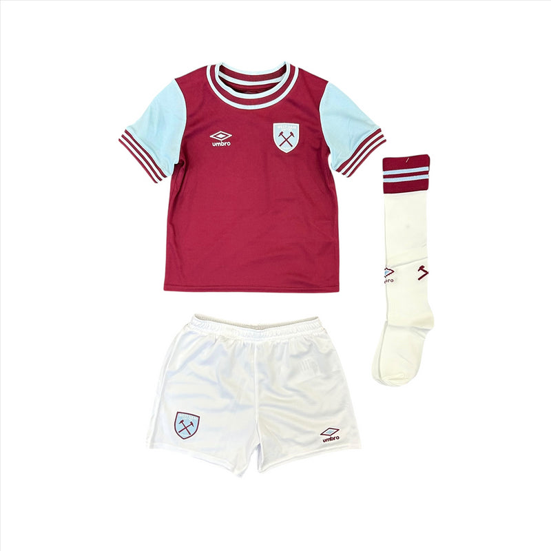 West Ham United Mini Kit Kid's Castore 24/25 Home Football Kit