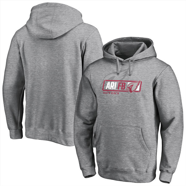 Arizona Cardinals Men's Hoodie NFL Tri Code Grey Logo Hoodie