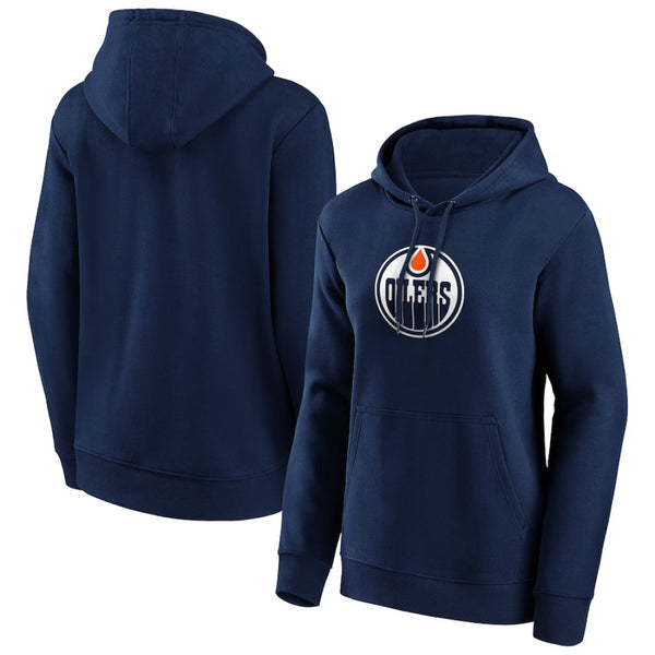 Edmonton Oilers Women's Hoodie NHL Primary Logo Hoodie