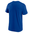 Leeds United Football T-Shirt Men's Logo Royal Blue Top
