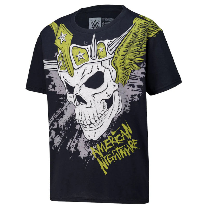 Cody Rhodes WWE T-Shirt Men's Crowned Skull Graphic Top