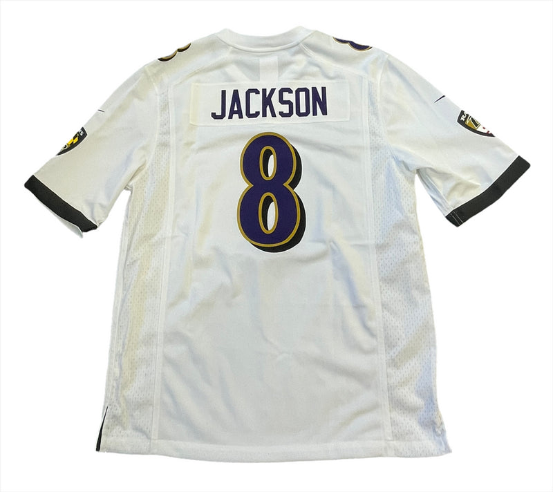 Baltimore Ravens NFL Jersey Men's Nike Road Top - Jackson 8