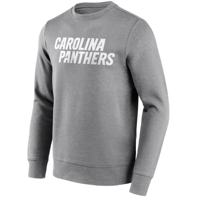 Carolina Panthers Men's Sweatshirt NFL Wordmark Grey Top