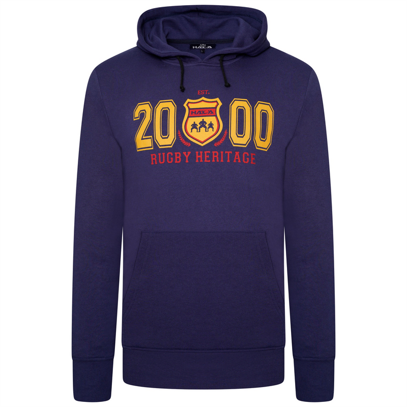 Haka New Zealand Hoodie Men's Rugby Heritage 2000 Navy Top
