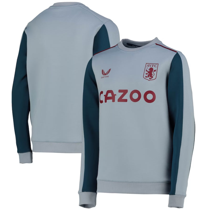 Aston Villa Training Wear Kid's Football Castore Sweatshirt And Jacket