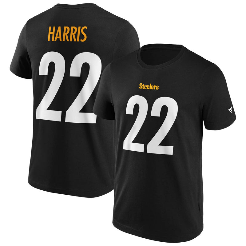 Pittsburgh Steelers Men's T-Shirt NFL N&N Harris 22 Top