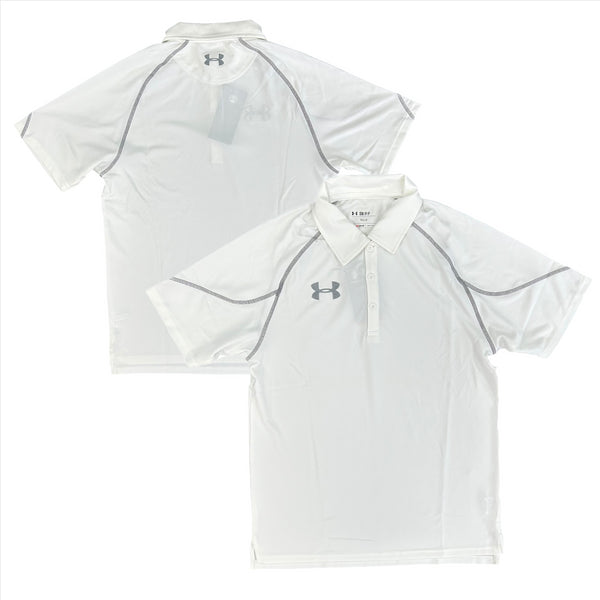 Under Armour Men's Polo White Vault Polo Shirt