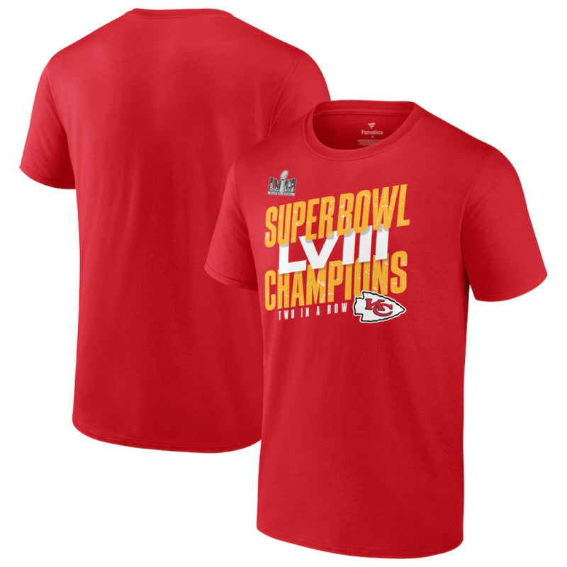 Kansas City Chiefs T-Shirt Men's NFL Champions Red Top