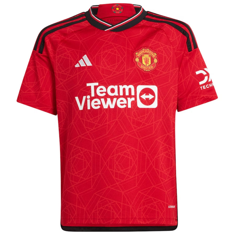 Manchester United Kid's Shirt adidas Home Football Top - Rashford 10