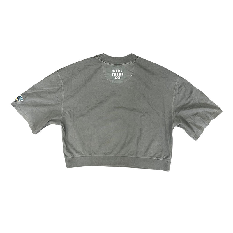 Carolina Panthers Sweatshirt Tee Women's NFL Cropped Sweatshirt