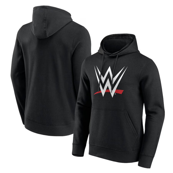 WWE Men's Logo Hoodie Black Logo Graphic Hoodie