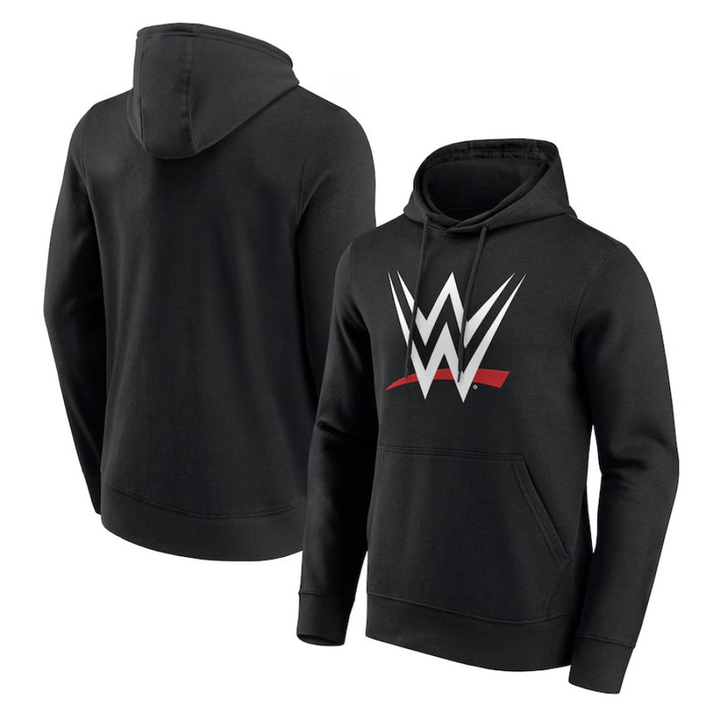 WWE Men's Logo Hoodie Black Logo Graphic Hoodie