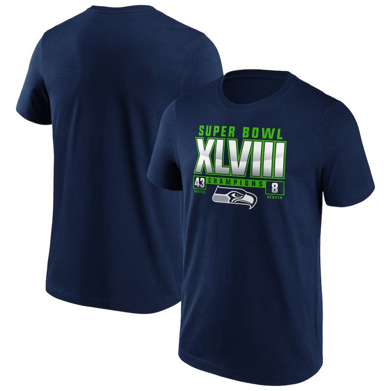 Seattle Seahawks Men's T-Shirt NFL Hometown Navy Top