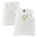 La Liga Men's Vest White Graphic Football Tank Top