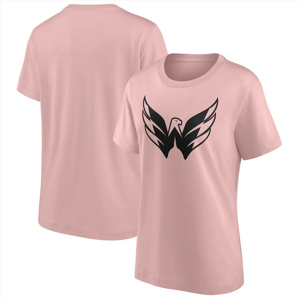 Washington Capitals Pink T-Shirt NHL Women's Fashion Colour Top