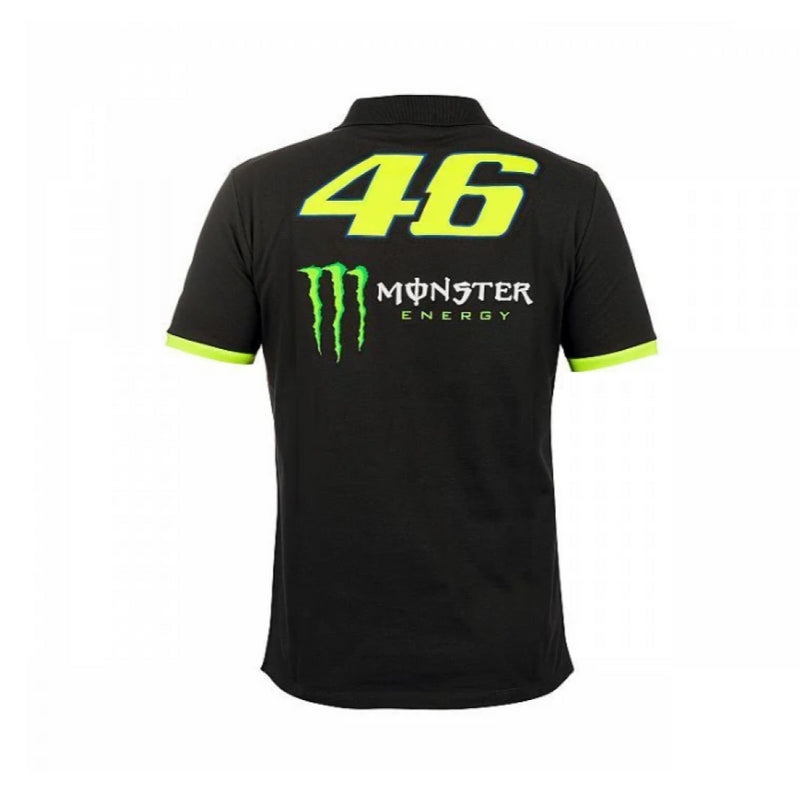 Valentino Rossi Men's Polo MotoGP Monster Dual Grey Polo Shirt
