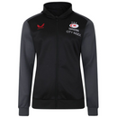 Saracens Women's Rugby Hoodie Castore Zip Through Top