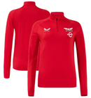 Scarlets Rugby Women's 1/4 Zip Catore Players Pro Midlayer Top