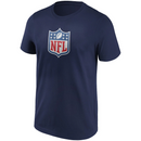 NFL Shield Men's T-Shirt American Football Navy Top