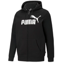 Puma Men's Zip Hoodie Black Essentials Big Logo Hoodie