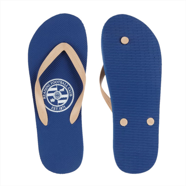 Reading Football Flip Flops Men's Blue Sandals